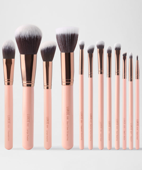 Luxie Signature Rose Gold Brush Set - LuxieBeauty