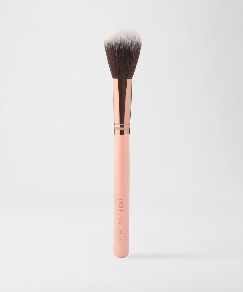 LUXIE 514 Blush Brush - Rose Gold - LuxieBeauty