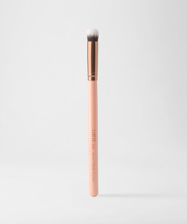 LUXIE 120 Detail Round Blender Brush - Rose Gold - LuxieBeauty