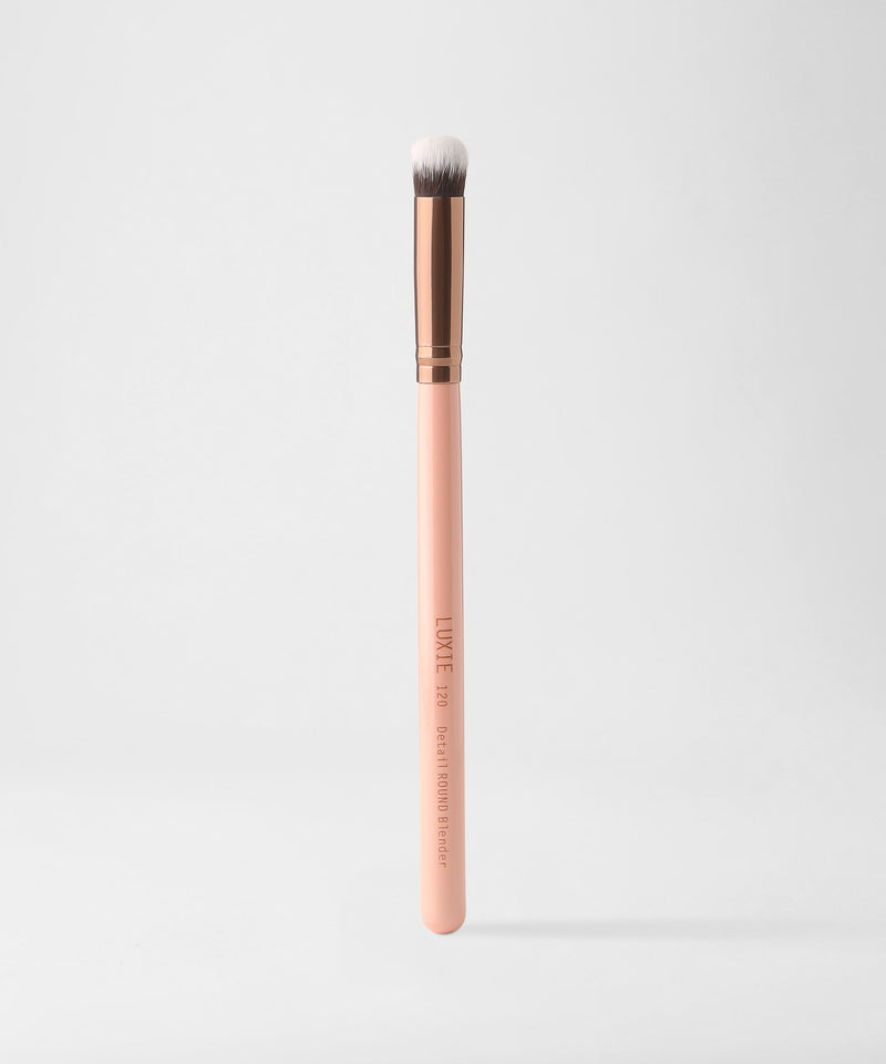 LUXIE 120 Detail Round Blender Brush - Rose Gold - LuxieBeauty