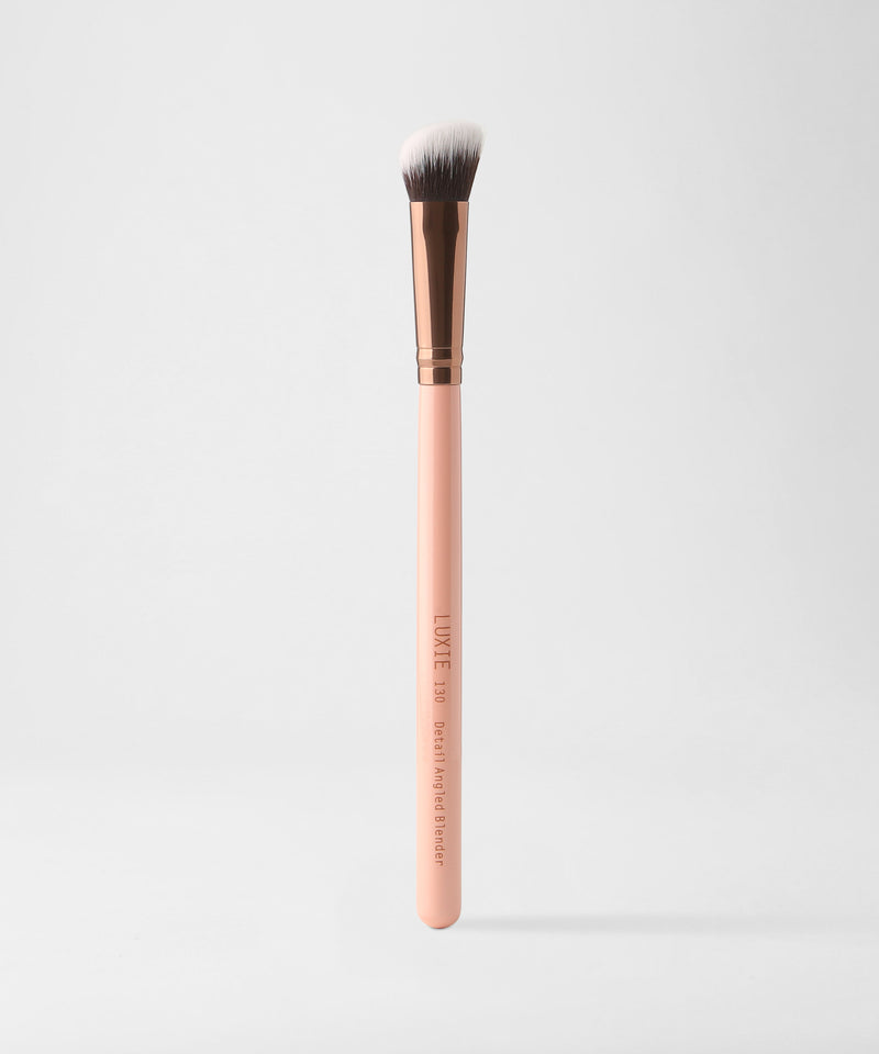 LUXIE 130 Detail Angled Blender Brush - Rose Gold - LuxieBeauty