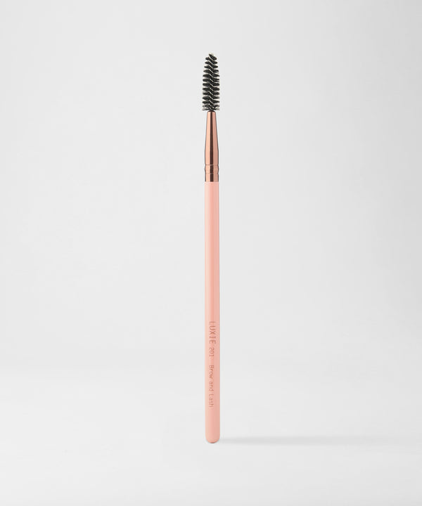 LUXIE 201 Brow and Lash Brush - Rose Gold - LuxieBeauty