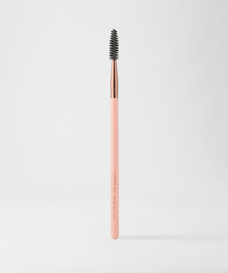 LUXIE 201 Brow and Lash Brush - Rose Gold - LuxieBeauty