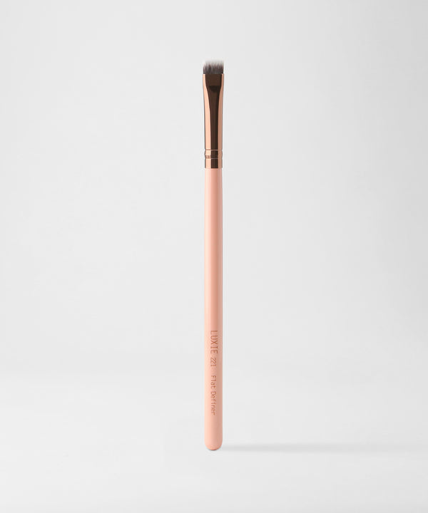 LUXIE 221 Flat Definer Brush - Rose Gold - LuxieBeauty