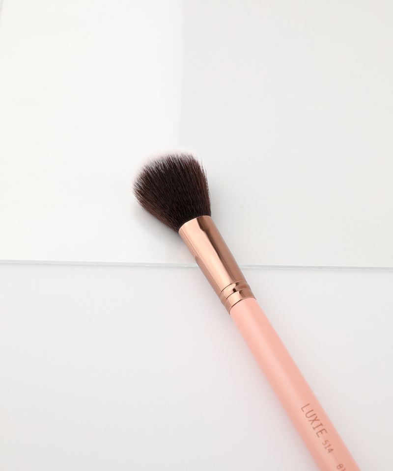 LUXIE 514 Blush Brush - Rose Gold - LuxieBeauty