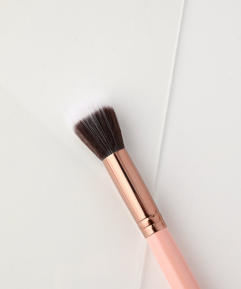 LUXIE 524 Small Duo Fibre Brush - Rose Gold - LuxieBeauty