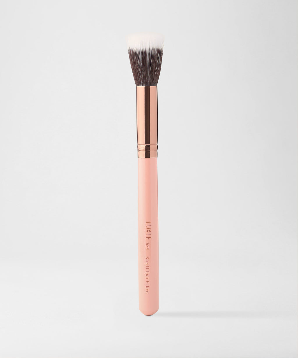 LUXIE Duo Fibre Brush - Rose Gold | Luxie Beauty