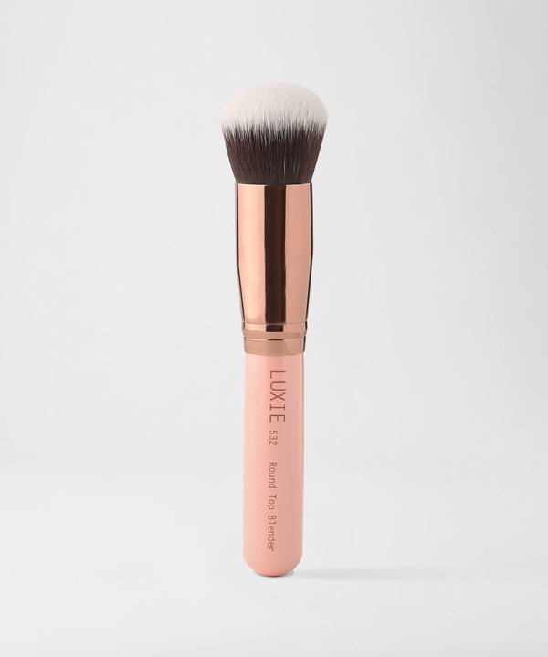 LUXIE 532 Round Top Kabuki Brush - Rose Gold - LuxieBeauty