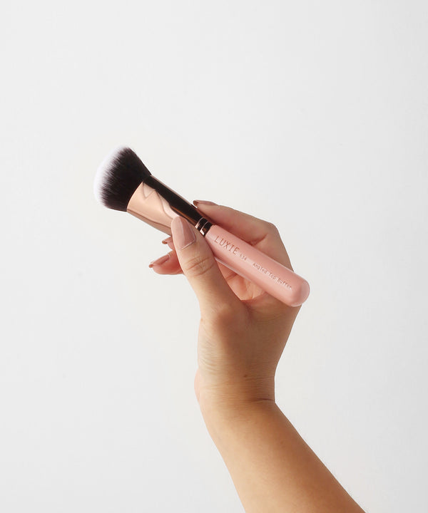 LUXIE 534 Angled Top Buffer Brush - Rose Gold - LuxieBeauty