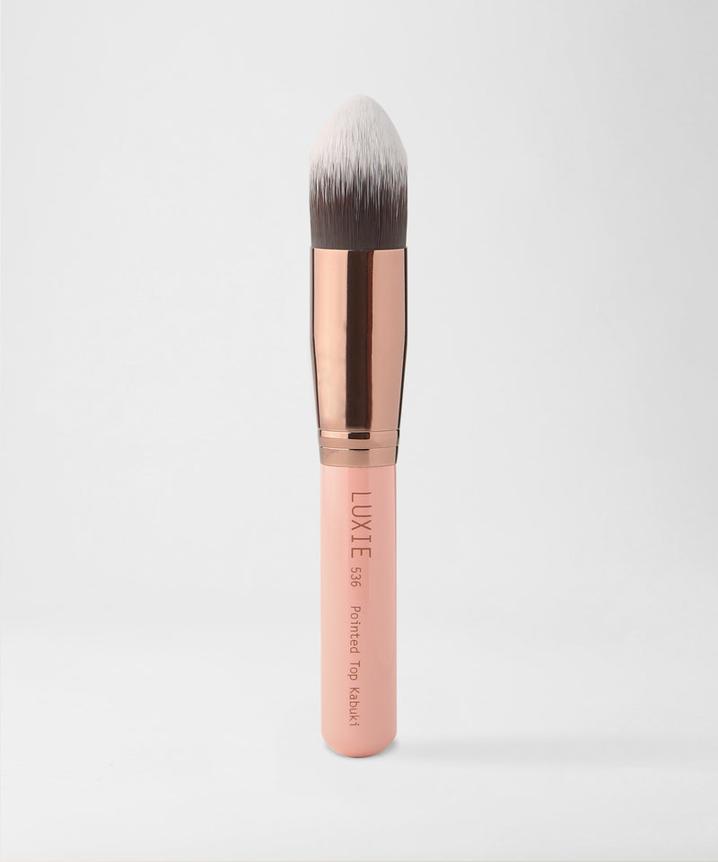 LUXIE 538 Flat Angled Blender Brush - Rose Gold