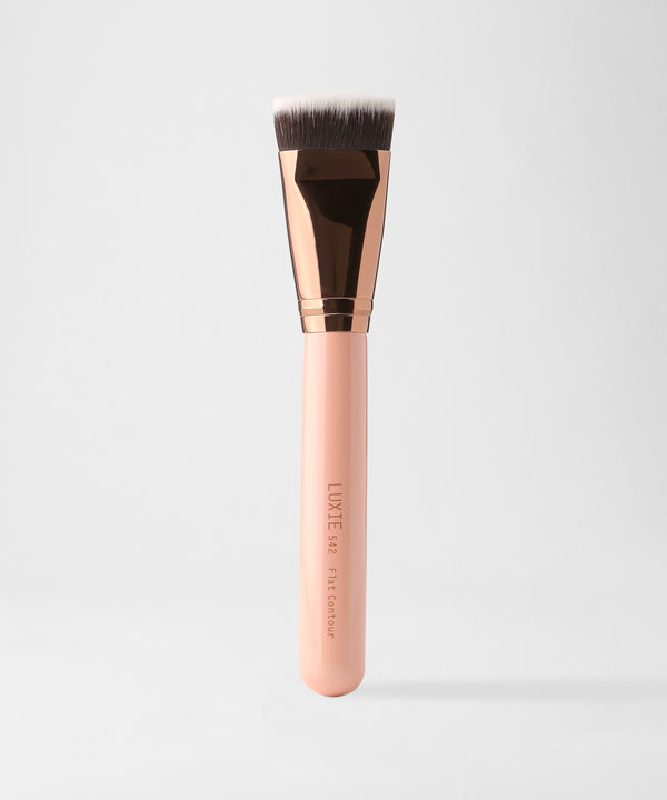 LUXIE 542 Flat Contour Brush - Rose Gold - LuxieBeauty