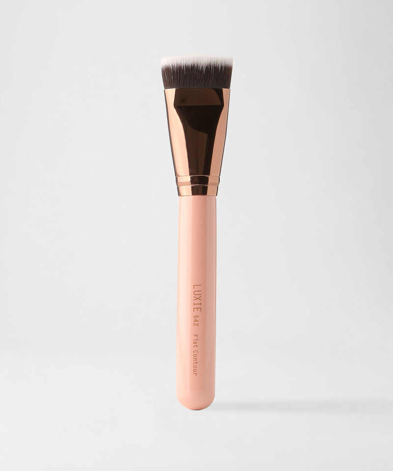 LUXIE 542 Flat Contour Brush - Rose Gold - LuxieBeauty