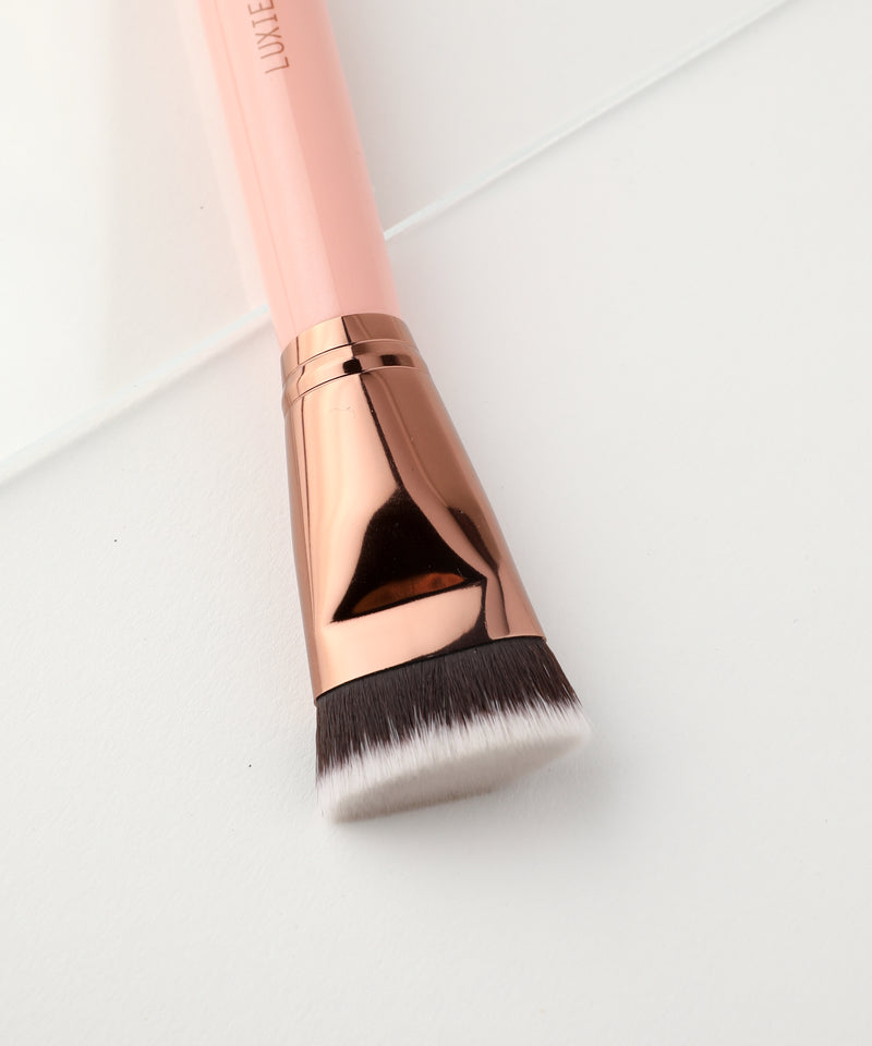 LUXIE 542 Flat Contour Brush - Rose Gold - LuxieBeauty