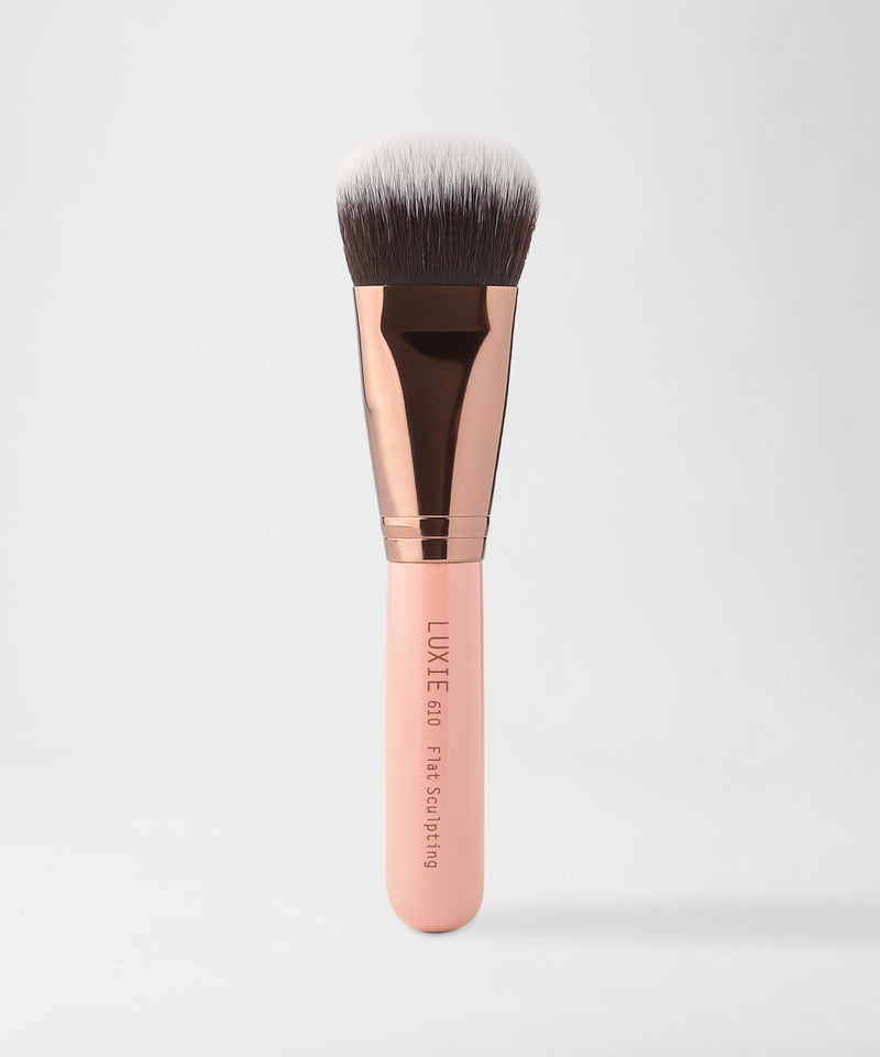 LUXIE 610 Flat Sculpting Brush - Rose Gold - LuxieBeauty
