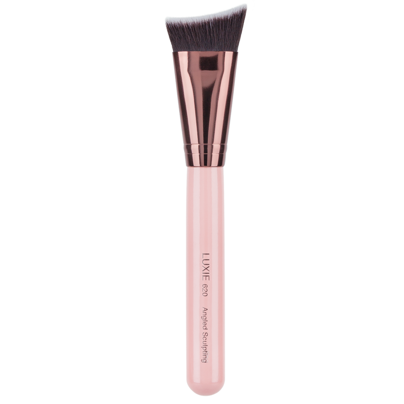 LUXIE 620 Angled Sculpting Brush - Rose Gold - LuxieBeauty