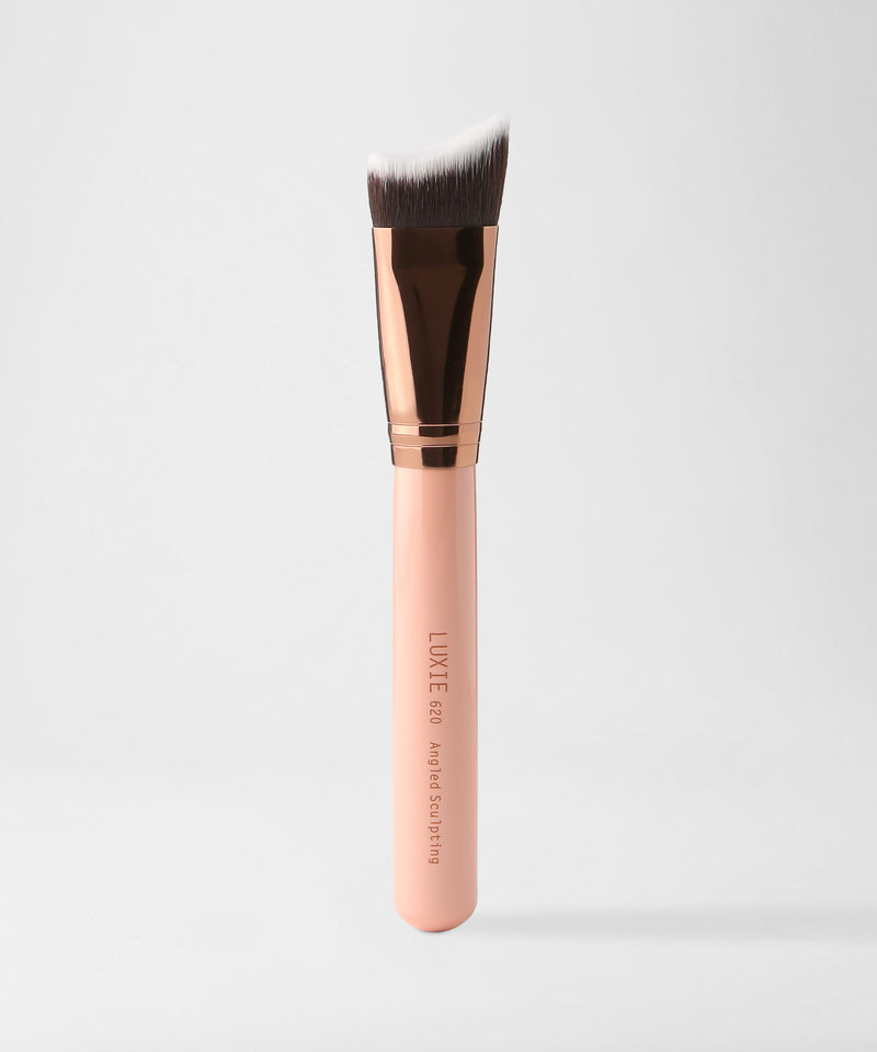 LUXIE 620 Angled Sculpting Brush - Rose Gold - LuxieBeauty