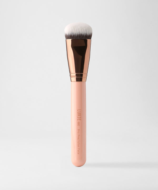LUXIE 680 Pro Precision Face Brush - Rose Gold - LuxieBeauty