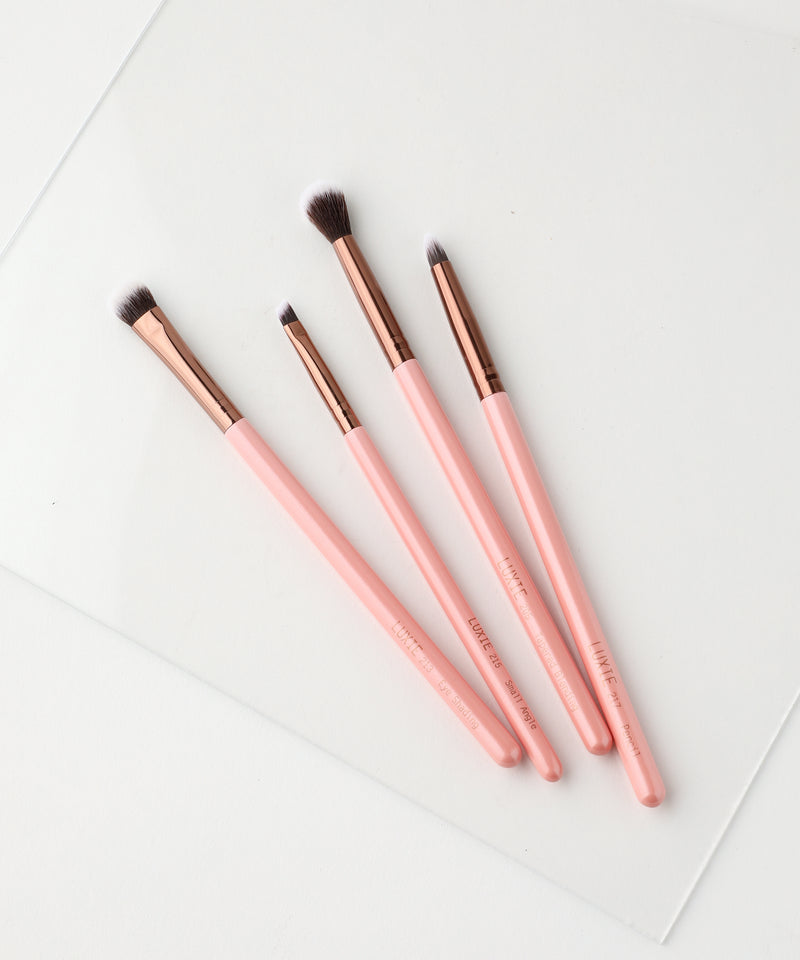LUXIE Smokey Eye Brush Set-Rose Gold - LuxieBeauty