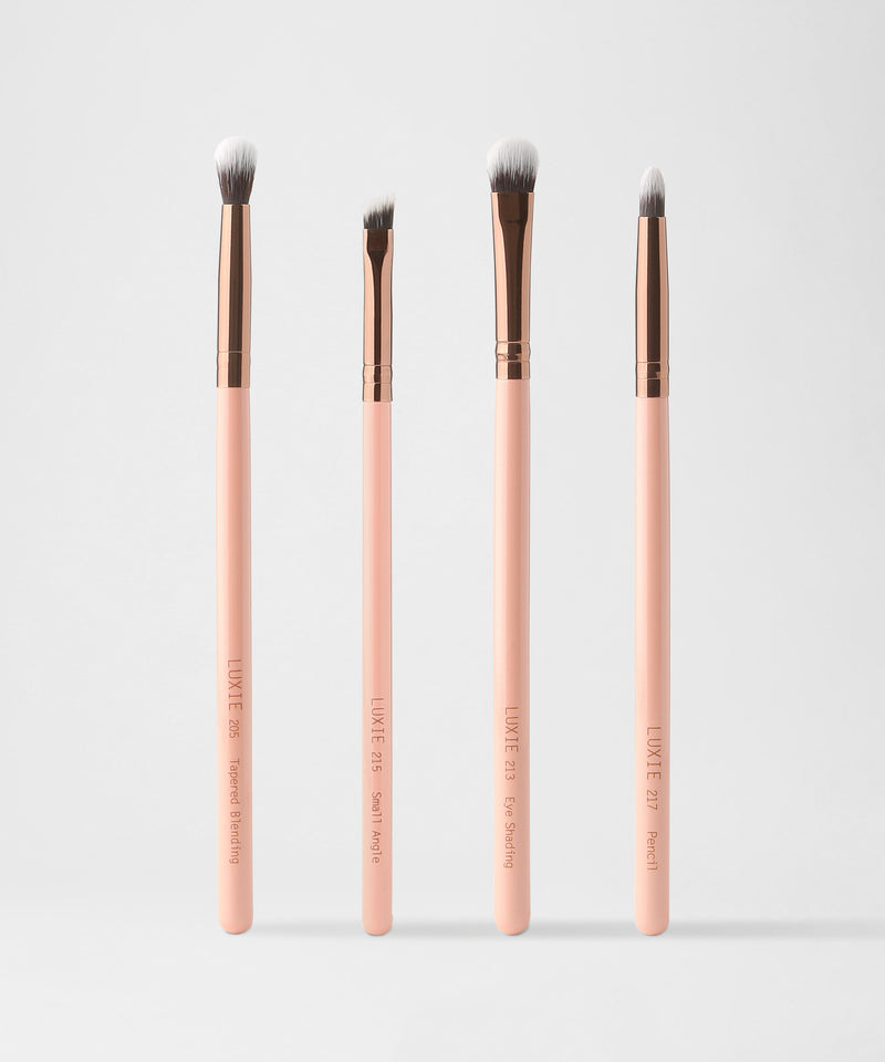 LUXIE Smokey Eye Brush Set-Rose Gold - LuxieBeauty